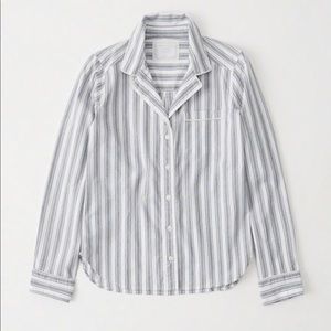 NWT Striped pajama shirt Small